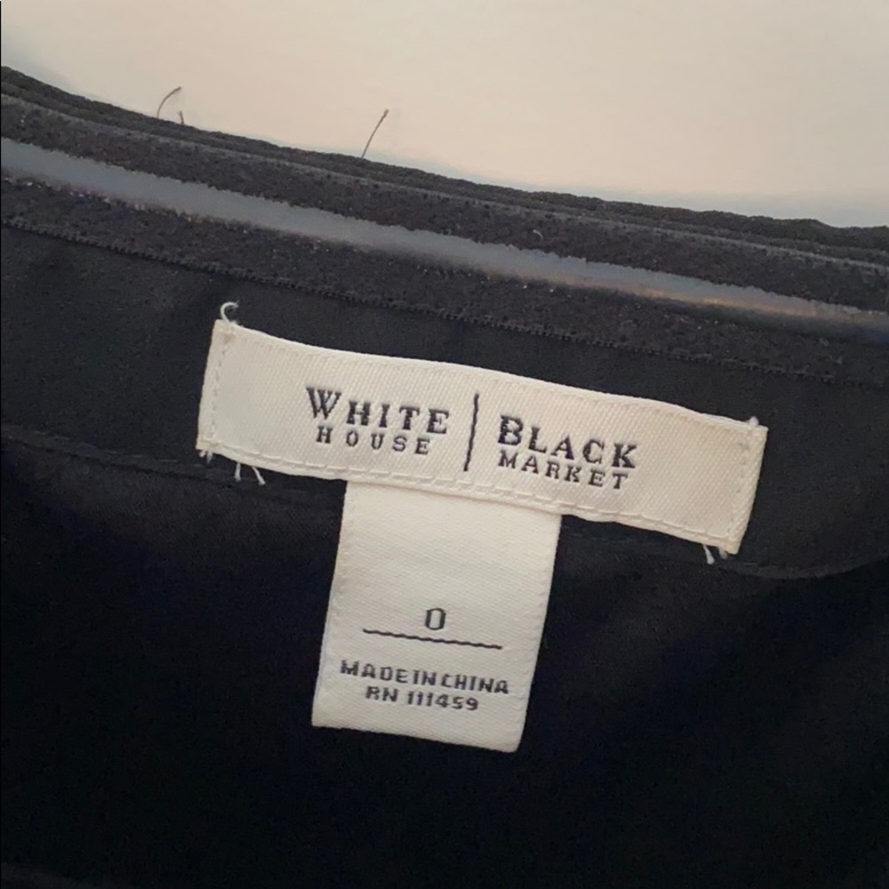 WHBM Black Strapless Dress - Picture 7 of 7